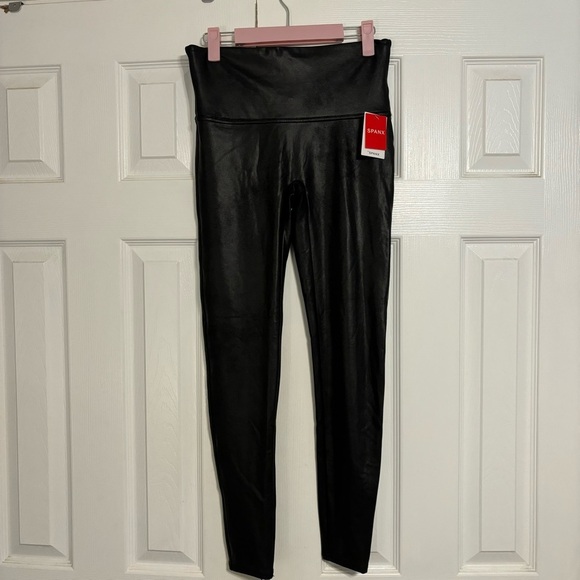 Spanx Faux Leather Leggings NWT - Picture 2 of 7